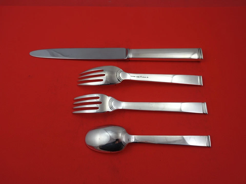 Commodore by Christofle Francia Plata Esterlina Cena Tamaño Lugar Set(s) 4 Piezas Foto 2 de 2