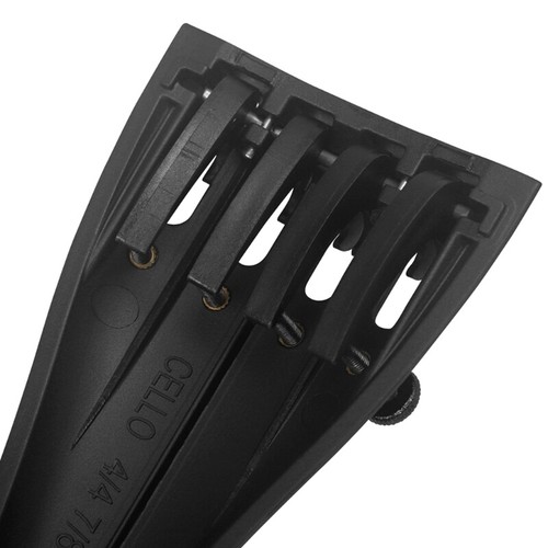4/4 Cello Harp Tailpiece Replacement with 4 Fine Tuners Instrument Part Easy Use - Picture 6 of 8