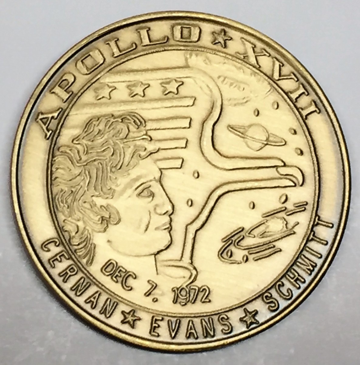 N317 NASA SPACE COIN / MEDAL, APOLLO 17 | eBay