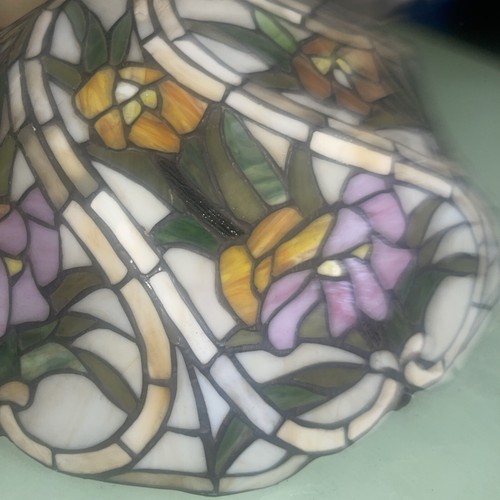 Vintage Tiffany Style lamp Swirl shade Big 19” inch Rare 3D - Picture 6 of 10