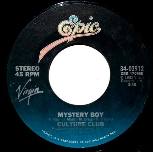 CULTURE CLUB – I'll Tumble 4 Ya! / Mystery Boy - Vinyl 45rpm 1983 Epic 34-03912 - Imagen 4 de 5