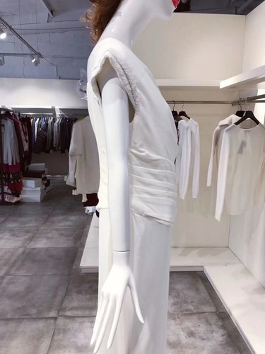 RACHEL GILBERT White One shoulder Gown Dress Size 1 NWT - Picture 7 of 11