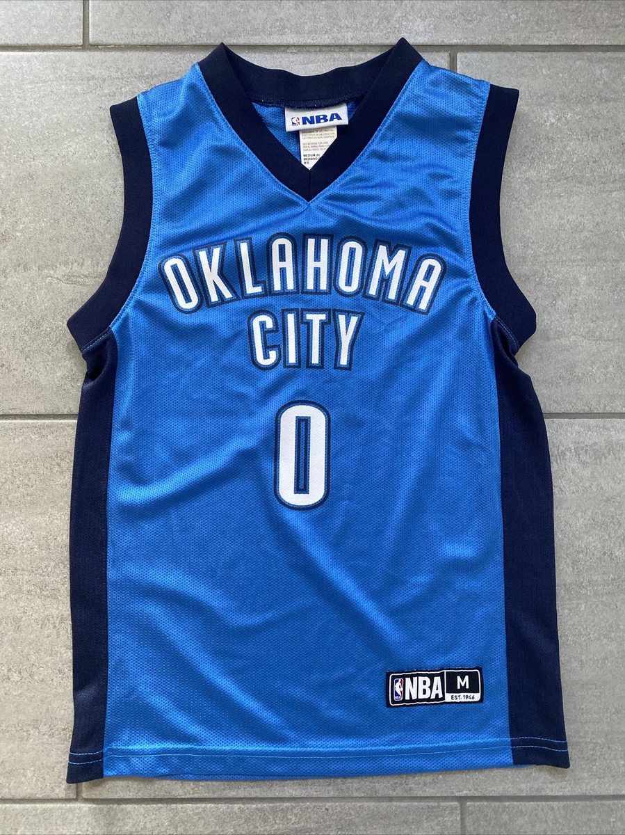 OKC Oklahoma City Russell Westbrook #0 NBA Jersey Youth Small