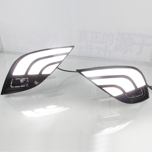 LED DRL Daytime Running Lights Fog light Driving Bumper Fit For Toyota Camry 18+ - Picture 8 of 11