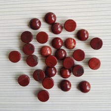 100pcs Natural Red Jasper Stone 6mm Round Cab Cabochon for DIY Jewelry Making
