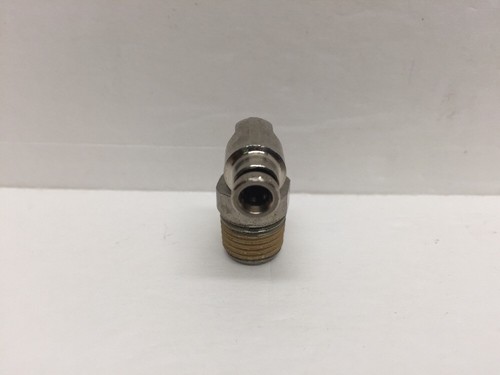 Norgren 4 mm Außendurchmesser, 1/4 BSPT Gewinde, Messing vernickelt, 10 Stück - Bild 4 von 5