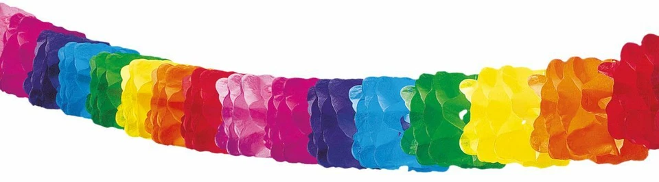 FOLAT HONEYCOMB MULTICOLOURED RAINBOW HONULULU GARLAND PARTY 6M