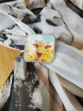SLIDE Scarf Wild Rag Scarves Slide highland cow gift, bandana slide, western 