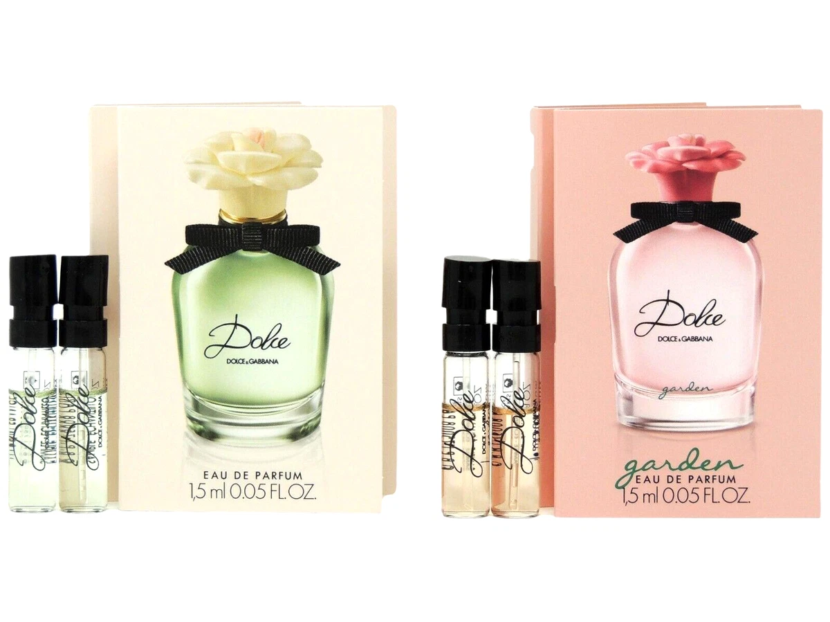 D&G DOLCE & GABBANA DOLCE GARDEN EDP 1.5ml .05oz x 2 EACH PERFUME SPRAY  SAMPLES