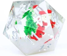 Sirius Dice D20 Holiday Scenic Large: Santa SDZ0012-06 New