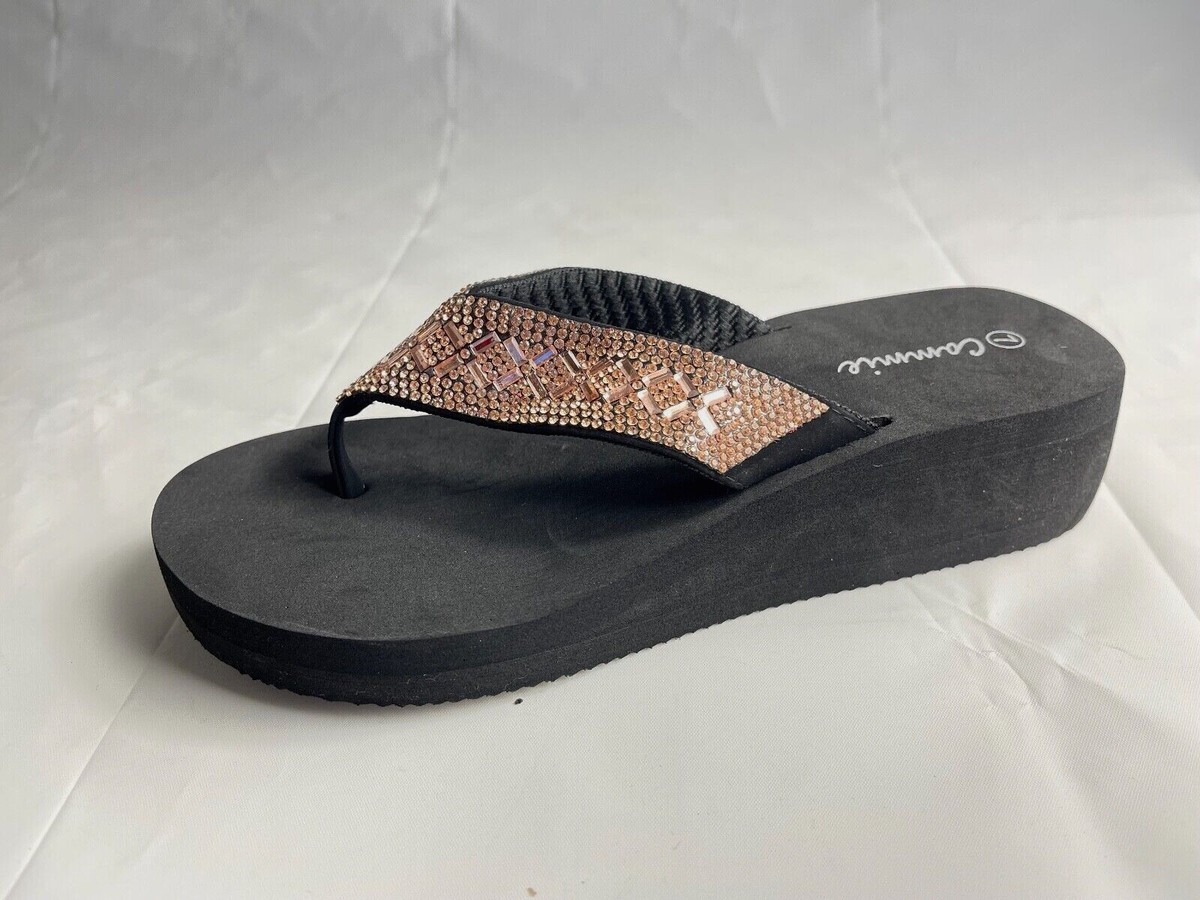 Women Wedge EVA Platform Flip Flops Sandals Shoes on