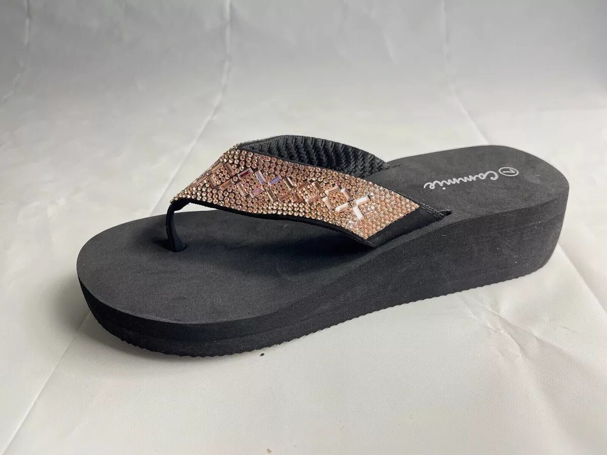Wedge flip flops ebay cheap
