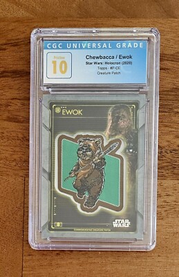 2020 Star Wars Holocron Commemorative Creature Patch EWOK CGC 10 Prestine