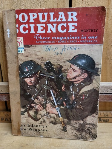 VINTAGE POPULAR SCIENCE WW2 ISSUE MAGAZINE MAY1941 ADVERTISEMENTS