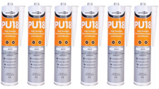 Bond It High Strength Polyurethane Adhesive & Sealant PU18 White x 6