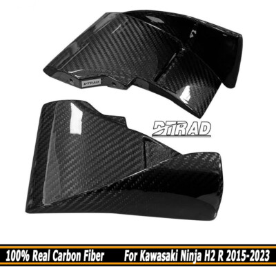 Carbon Fiber Lower Winglets For Kawasaki Ninja H2 R 2015-2023 Air Deflectors
