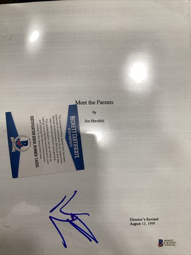 Ben Stiller Signed Meet The Parents Script Beckett Authentication T-1 - Picture 2 of 2