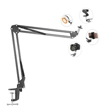 LenTok Overhead Tripod Mount for Camera Webcam Ring Light, Flexible Over Head...