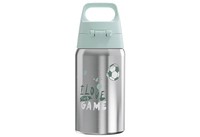 Sigg Kinder Trinkflasche Edelstahl 0,5L Shield One Love Football Grau