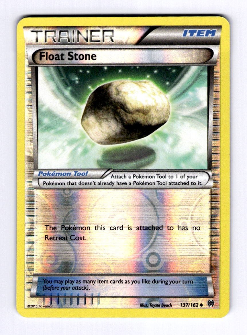 Float Stone XY - BREAKthrough #137 (2015) Uncommon Reverse Holo NM Pokemon