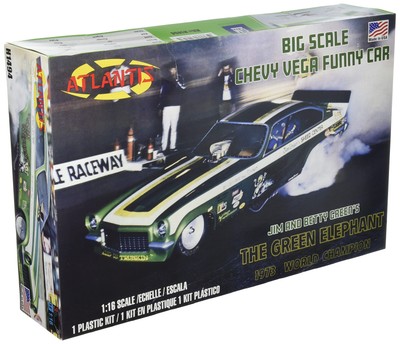 Atlantis Models 1/16 Green Elephant Vega Funny Car Plastikmodell Atlanch1494