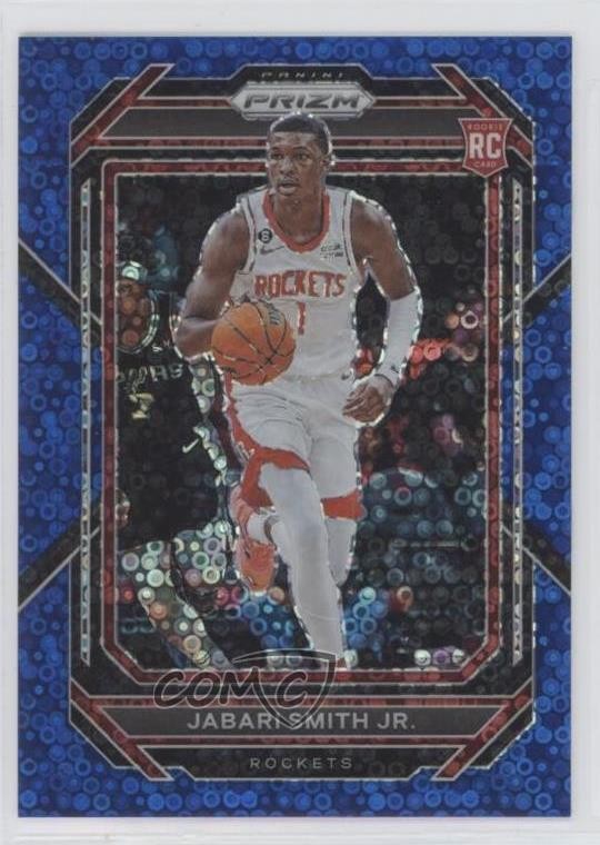 2022-23 Panini Prizm Blue Sparkle Prizm 109/144 Jabari Smith Jr #228 4f5