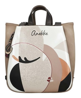 Anekke Muse Eikon Backpack Rucksack Rucksack Multicolor taupe weiß Neu
