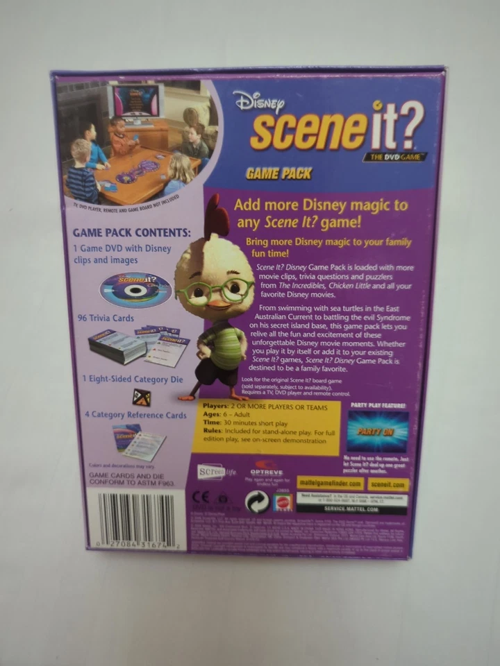Disney Scene It Movie Trivia Game (DVD, 2006) The Incredibles, Toy Story, etc - Image 2 of 4