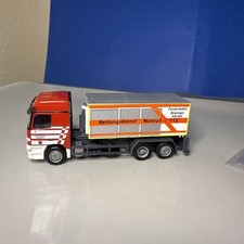 Modèle Réduit Herpa DAF XF Avec Châssis 20/24' Et Conteneur Klaeser - échelle 1/87 HO - Occasion