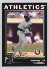 2004 Topps Chrome Black Refractor Jermaine Dye #322 0ji1
