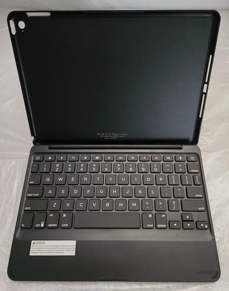 Funda con teclado inalámbrico Zagg Folio para tablet Apple iPad Air 2 negra ultra delgada Foto 2 de 4