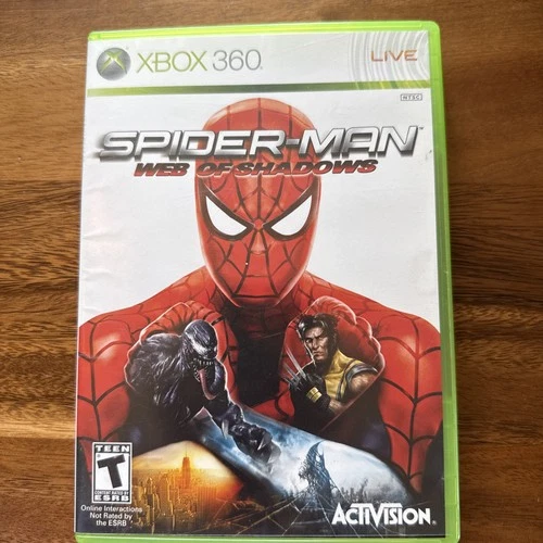 Spider-Man Web of Shadows , Microsoft Xbox 360, 2008, CIB w/ Manual, Tested