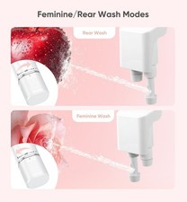 Ultra-Slim Bidet Attachment, PosteriorFeminine Wash-Retractable Dual Nozzles,...