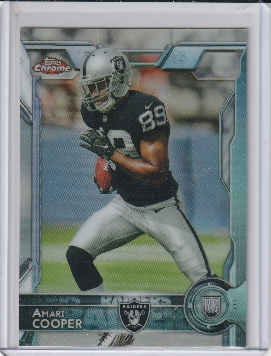 AMARI COOPER Raiders 2015 Topps Chrome #115 Refractor RC / Rookie Card /Qty