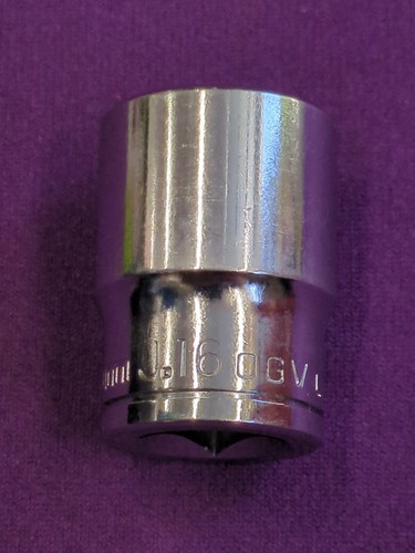 FACOM 3/8" DRIVE 12 POINT 16mm Shallow Socket OGV J16 - Picture 3 of 6