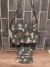 Vera Bradley   3-pc Set DOG PARK Large Hipster, Zip ID Case, Wristlet New V641