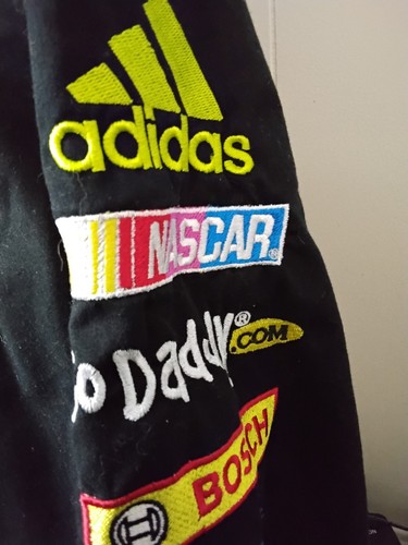 J H Design NASCAR Mark Martin Go Daddy Pit Crew Button Up XXXL Shirt