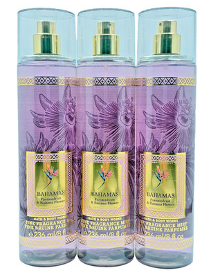 NEW Bath Body Works Lot 3 Bahamas Passionfruit Banana Flower Fragrance Mist 8 oz