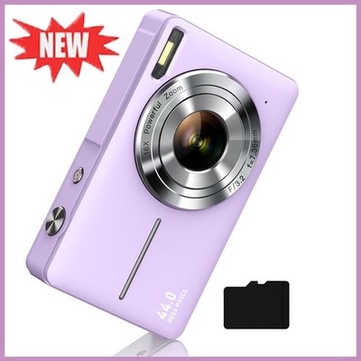 Digitalkamera Fotokamera Kompaktkamera 1080P 44MP Fotoapparat 16X Zoom mit 32GB