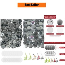 32mm Button Maker Supplies 200 Sets 800pcs Metal Blank Badge Parts