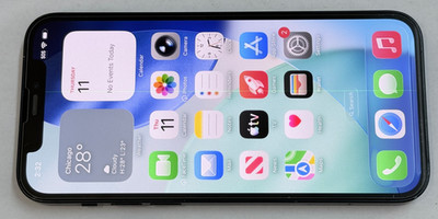 UNLOCKED Apple iPhone 12 5G 64GB Black Smart Phone *LINE IN SCREEN*  *FOR PARTS*