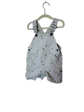 All Mine Overall Vintage Baby Boy 9-12 Months Anchor Nautical Shortall One Piece