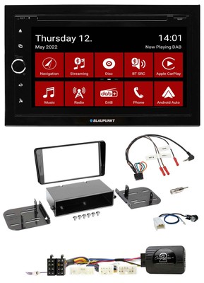 Blaupunkt 2DIN Lenkrad Bluetooth USB TMC DAB Navigation für Subaru BRZ 2017-2020
