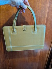 Rare Pierre Balmain womens tote thin handbag document case leather stunning 