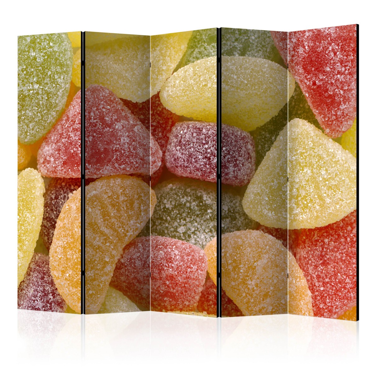 Paravent de luxe Tasty Fruit Jellies 172x225cm châssis bois et impression HD durable