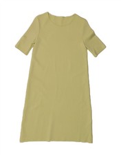 VINTAGE Womens A-Line Dress UK 10 Small Green AR13