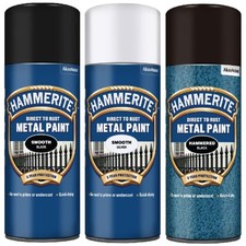 Pintura en aerosol Hammerite directo al óxido metal de secado rápido 400 ml