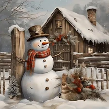 JYXSJYYD 5D DIY Christmas Diamond Art Kits for Adults,Winter Snowman Diamond ...