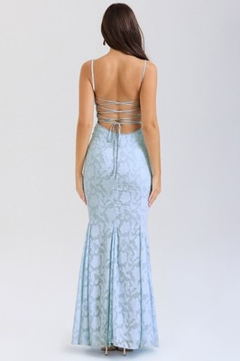 HOUSE OF CB 'Joan' Bluebell Lace Up Back Maxi Dress/Size S-US 4-6/QA6447 | eBay HOUSE OF CB 'Joan' Bluebell Lace Up Back Maxi Dress/Size S-US 4-6/QA6447 | eBay