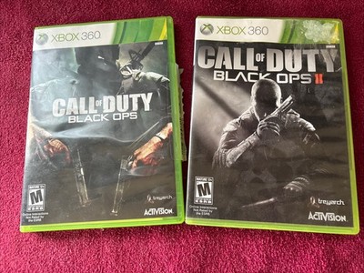 Call of Duty Black Ops 1 and 2 Bundle Xbox 360 Games Preowned With manuals